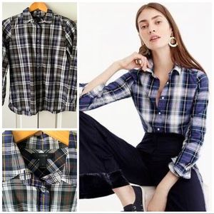 J.Crew Classic-fit washed cotton poplin shirt